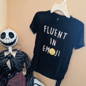 Obsessive Love "Fluent In Emoji" Hi-Lo Shirt
